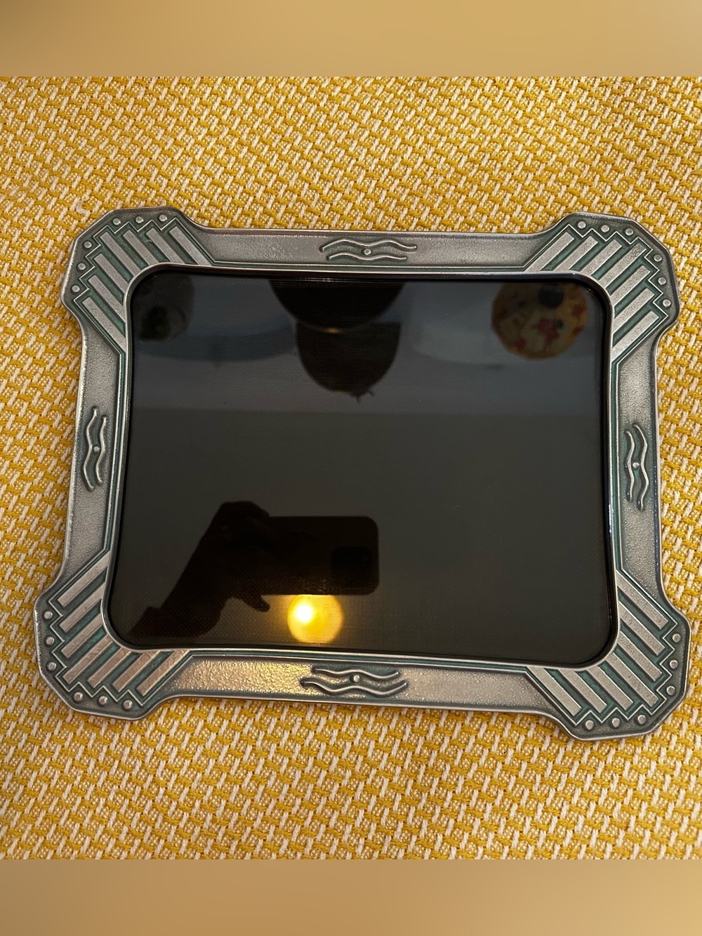 Vintage silver tone pewter picture frame - Picture 2 of 5